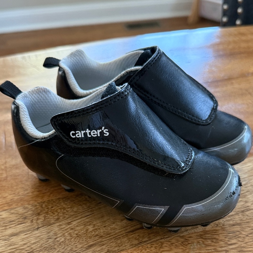 carter's Kids Black Athletic Slip-On cleats